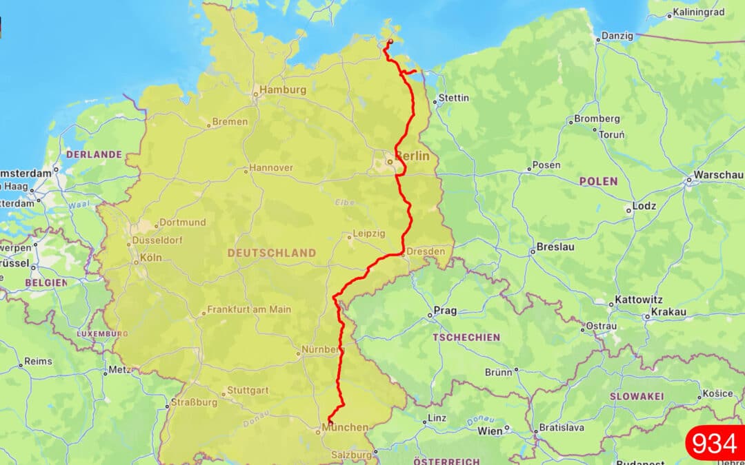 Anreise nach Rügen